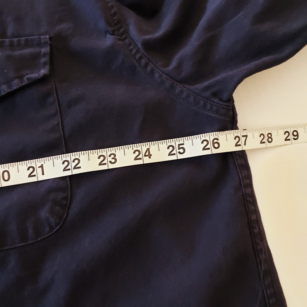Vintage Tommy Hilfiger Navy Blue Shirt 100% Cotton - Picture 8 of 11